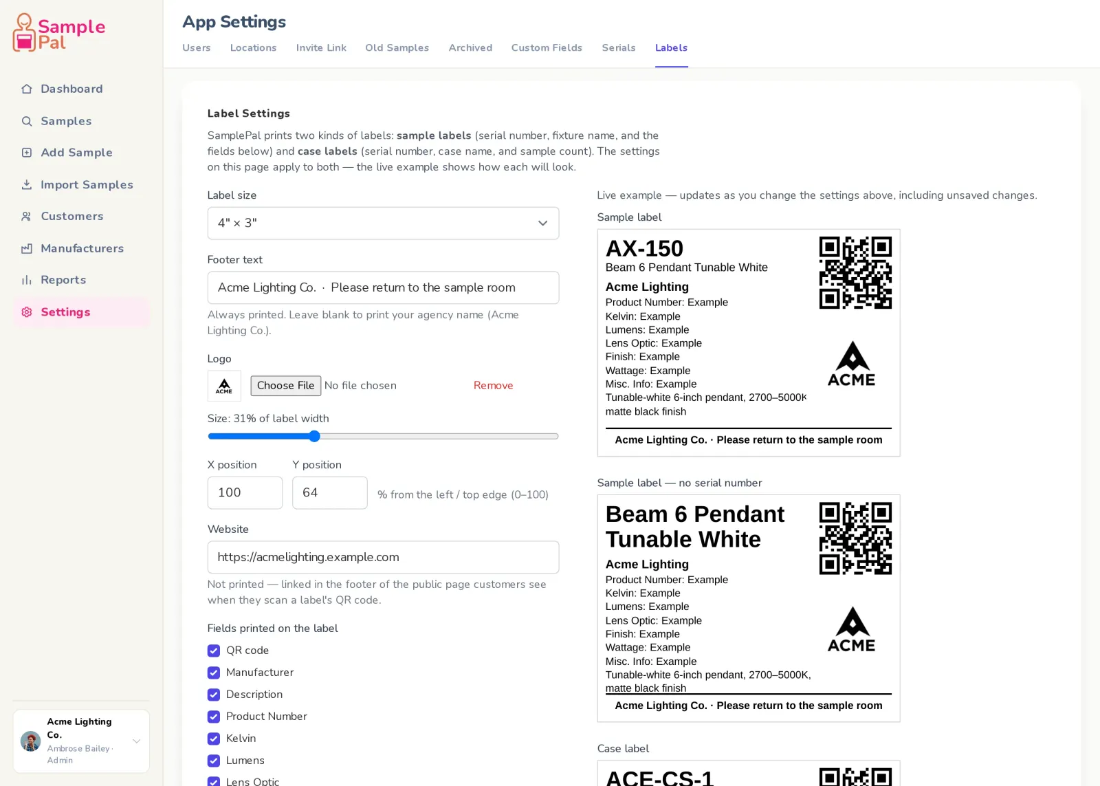 A customer scans the sample and reaches their rep in one tap.